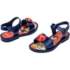 image:imagemini melissa Mar Girls Sandals  Bubble Jelly Sandal Summer Sandals for Girls Adjustable Ankle Strap Kids Jelly ShoesMetallic BlueRed