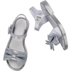 image:imagemini melissa Mar Girls Sandals  Bubble Jelly Sandal Summer Sandals for Girls Adjustable Ankle Strap Kids Jelly ShoesPearlish SilverSilver