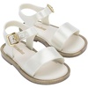 image:imagemini melissa Mar Hot Sandals for Babies amp Toddlers  Sparkly Sandals wHeart Buckle amp Bow for Baby Girls Kids Jelly ShoesWhiteGlitter