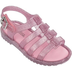 image:imagemini melissa Girls Flox Fisherman Sandals for ToddlersPinkGlitter Silver