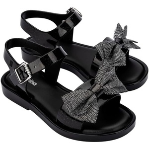image:imagemini melissa Mar Girls Sandals  Bubble Jelly Sandal Summer Sandals for Girls Adjustable Ankle Strap Kids Jelly ShoesGlitter Black