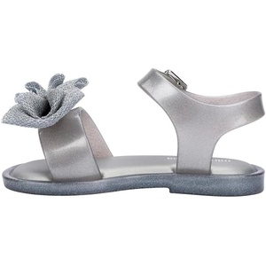 image:imagemini melissa Mar Hot Sandals for Babies amp Toddlers  Sparkly Sandals wHeart Buckle amp Bow for Baby Girls Kids Jelly ShoesMar Sweet  Pearly Silver