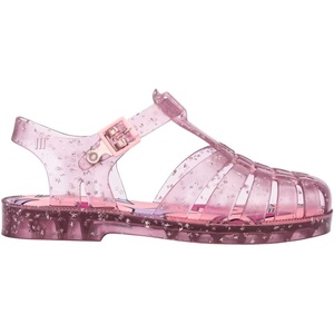 image:imagemini melissa Possession Fisherman Jelly Sandal for Toddlers and Girls  Adjustable Buckle Summer Sandals Waterproof Bubblegum Scent Comfortable Beach Play and Dress Shoes for All Day WearShiny Elements  Glitter Pink