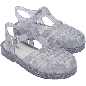 image:imagemini melissa Possession Fisherman Jelly Sandal for Toddlers and Girls  Adjustable Buckle Summer Sandals Waterproof Bubblegum Scent Comfortable Beach Play and Dress Shoes for All Day WearSilver