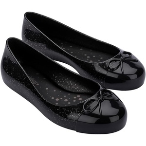 image:imagemini melissa Sweet Love Cap Toe Dress Shoes for Little Kids amp Big Kids  Girls Ballet Flats  Jelly Shoes for Girls with Cute Bow Toe Accent Ballerina Flats Little Kid Jelly ShoesBlack