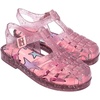 image:imagemini melissa Possession Jelly Fisherman Sandal for Toddler and Kids  Iconic Fisherman Jelly Sandal for Toddlers amp Girls Adjustable Buckle Waterproof Bubblegum Scent Play amp Dress ShoesShiny Elements  Glitter Pink