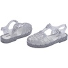 image:imagemini melissa Possession Jelly Fisherman Sandal for Toddler and Kids  Iconic Fisherman Jelly Sandal for Toddlers amp Girls Adjustable Buckle Waterproof Bubblegum Scent Play amp Dress ShoesGlitter Clear Silver
