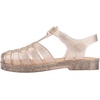 image:imagemini melissa Possession Jelly Fisherman Sandal for Toddler and Kids  Iconic Fisherman Jelly Sandal for Toddlers amp Girls Adjustable Buckle Waterproof Bubblegum Scent Play amp Dress ShoesBeige Silver Glitter