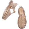 image:imagemini melissa Possession Jelly Fisherman Sandal for Toddler and Kids  Iconic Fisherman Jelly Sandal for Toddlers amp Girls Adjustable Buckle Waterproof Bubblegum Scent Play amp Dress ShoesBeige Silver Glitter